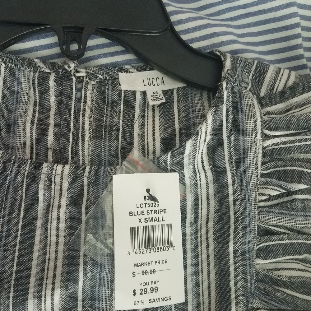 Striped Ruffle Top - Picture 5 of 7